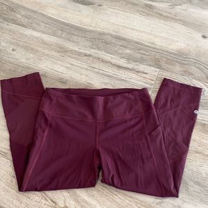 Lululemon Maroon Leggings Women’s size 8